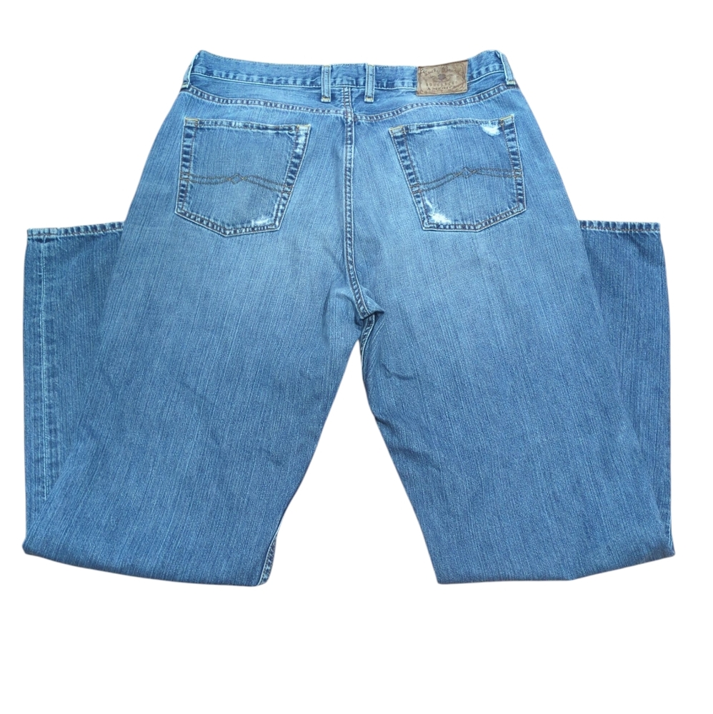 Lucky Brand By Gene Montesano Men's Classic Blue Straight Jeans Long Inseam - Picture 3 of 7
